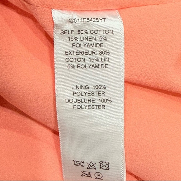 Carolina Herrera SZ 12 Embroidered Slub Cotton Mini Dress Resort 25’ Sunset NWT - Picture 14 of 16